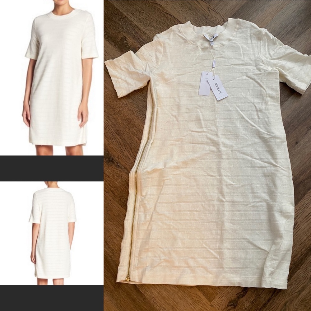 10 Crosby Derek Lam Dress Gold Zipper Detail